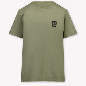 Stone Island Kinder Jongens T-Shirt In Taupe