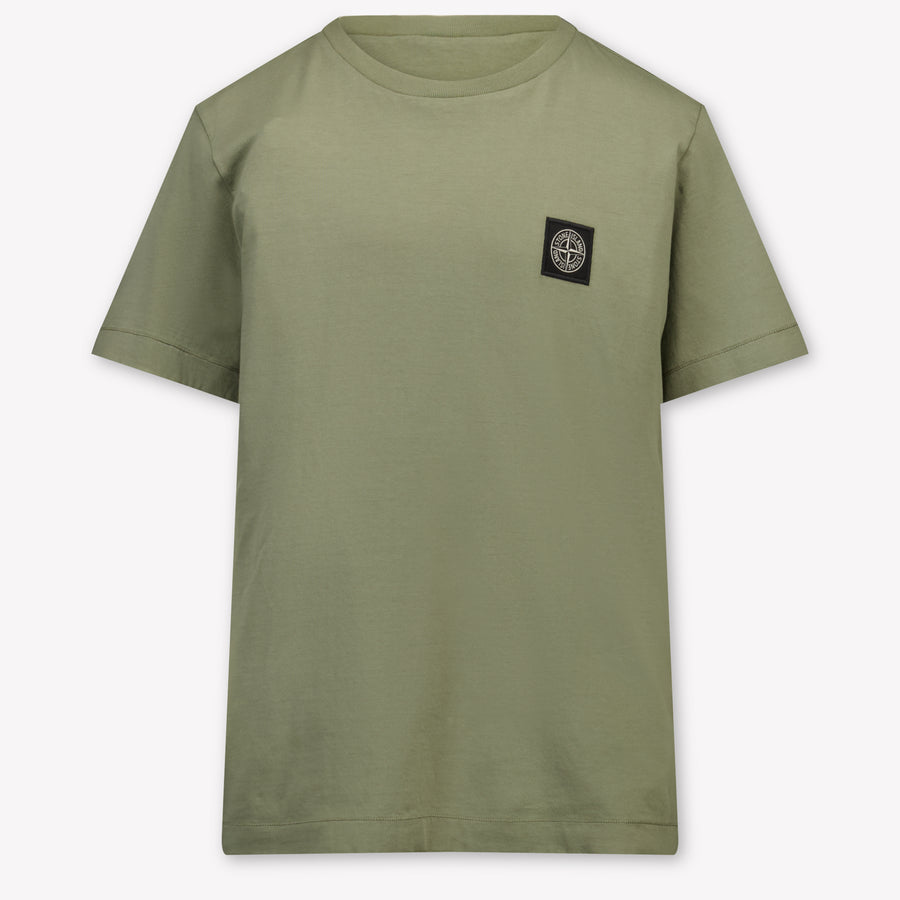 Stone Island Kinder Jongens T-Shirt In Taupe