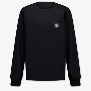 Stone Island Kids Boys T-Shirt In Black