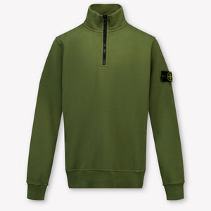 Stone Island Kids Boys Sweater In Army