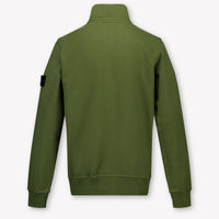 Stone Island Kids Boys Sweater In Army