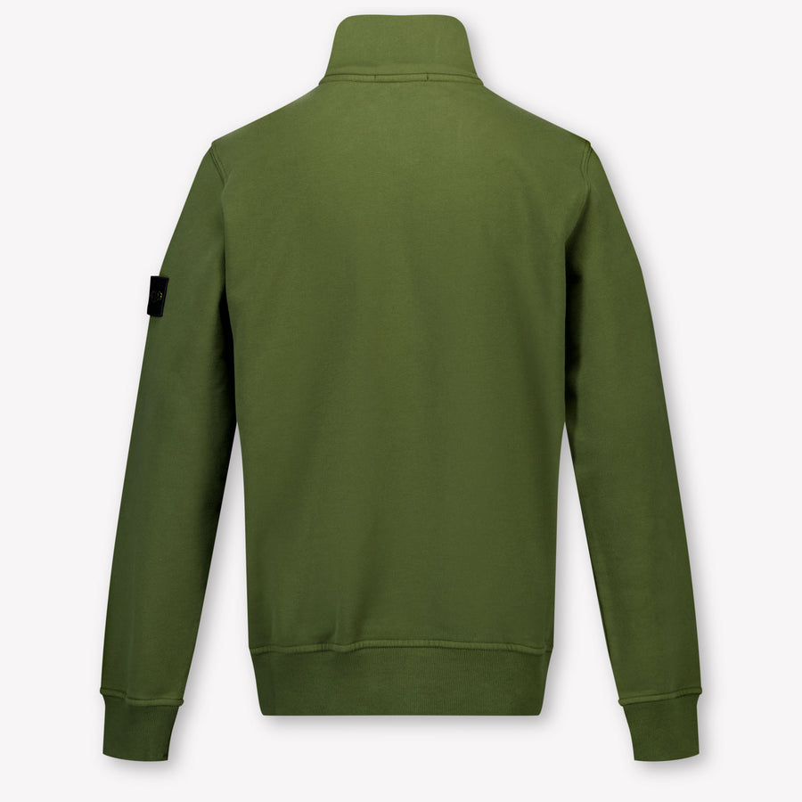 Stone Island Kids Boys Sweater In Army