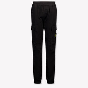 Stone Island Kids Boys Pants In Black