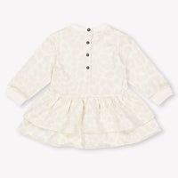 Balmain Baby Meisjes Jurk In Off White