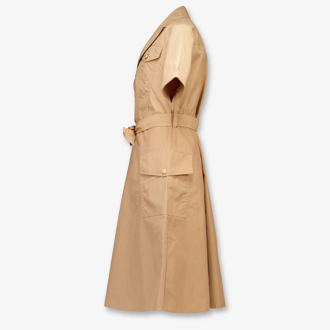 Balmain Kids Girls Dress In Light Brown