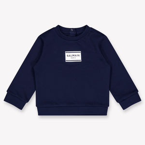 Balmain Baby Meisjes Trui In Navy