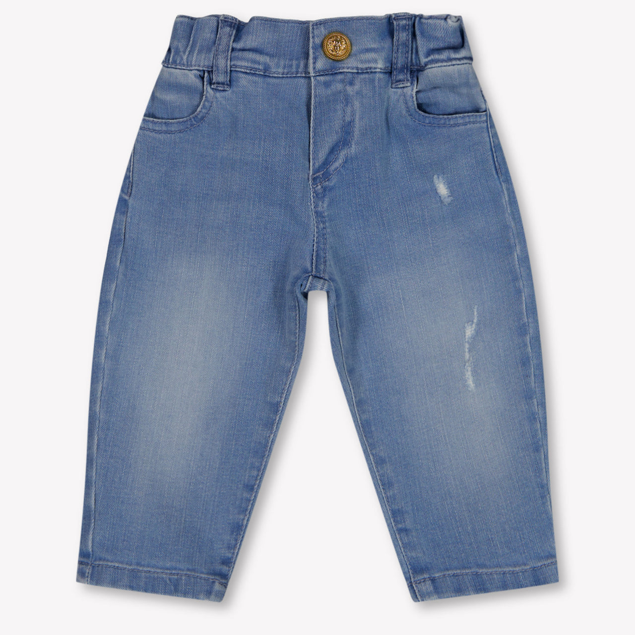 Balmain Baby Girls Pants In Blue