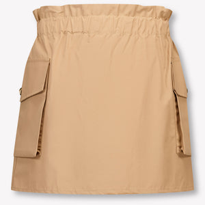 Balmain Kids Girls Skirt In Light Brown