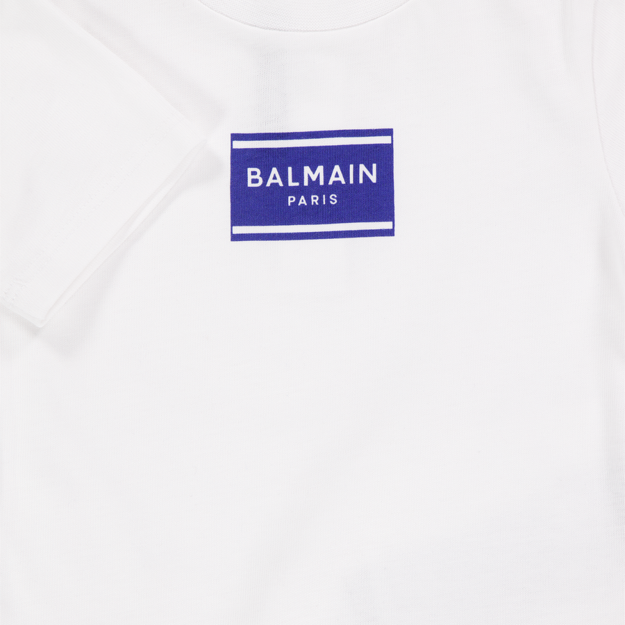 Balmain Baby Meisjes T-Shirt In Wit
