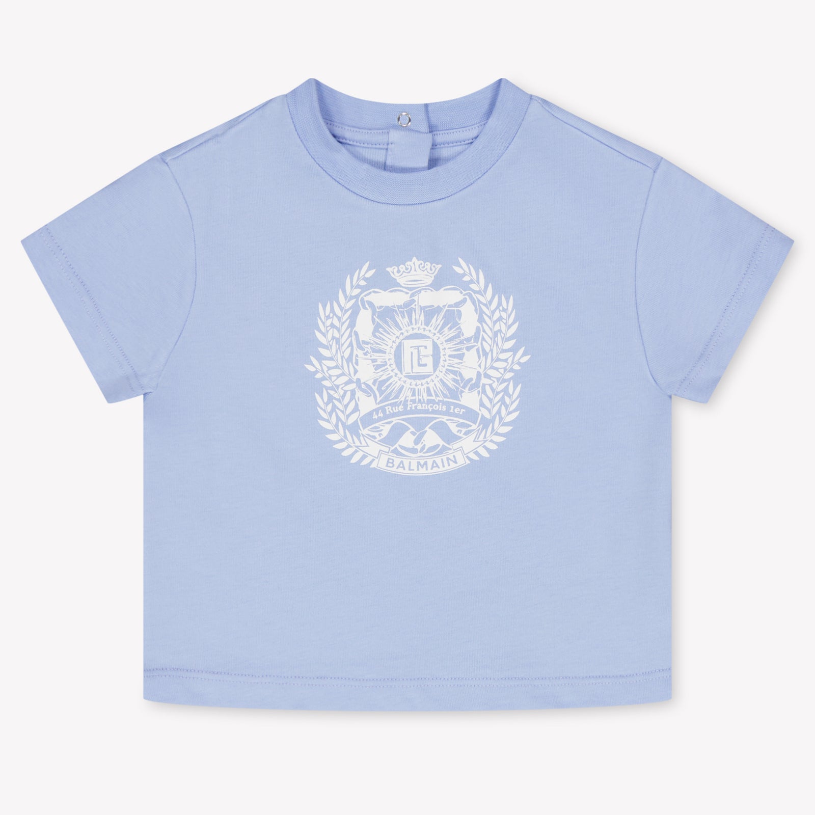 Balmain Baby Meisjes T-Shirt In Licht Blauw