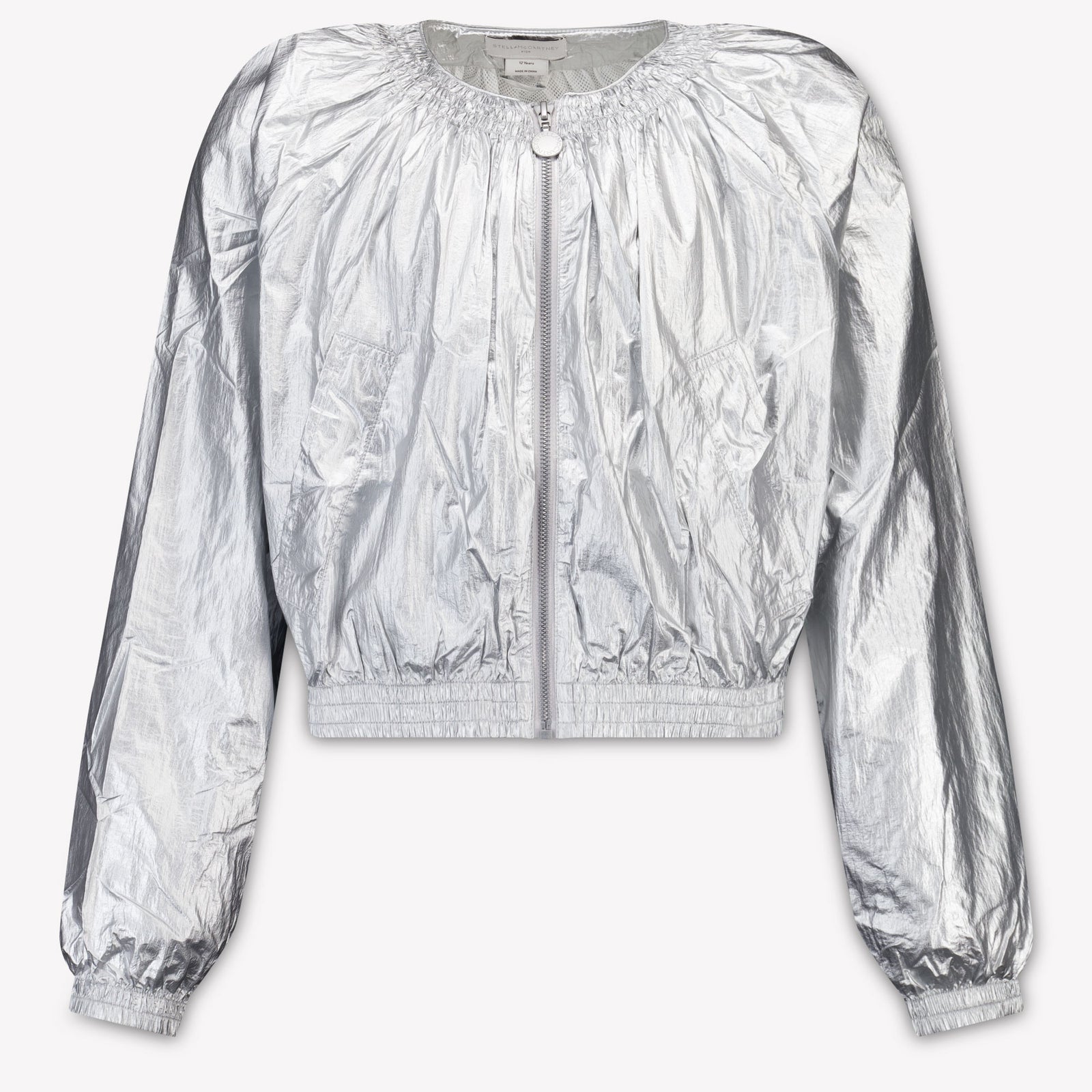 Stella McCartney Kids Girls Summer jacket In Silver