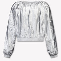 Stella McCartney Kids Girls Summer jacket In Silver