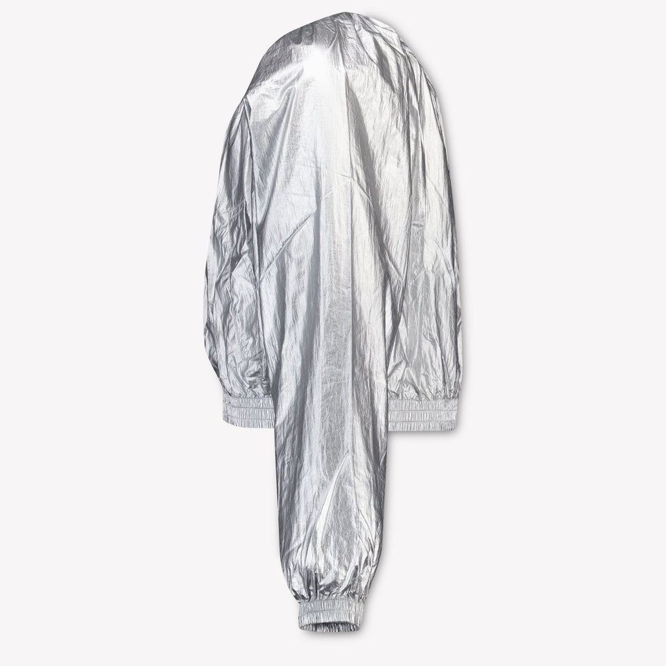 Stella McCartney Kids Girls Summer jacket In Silver