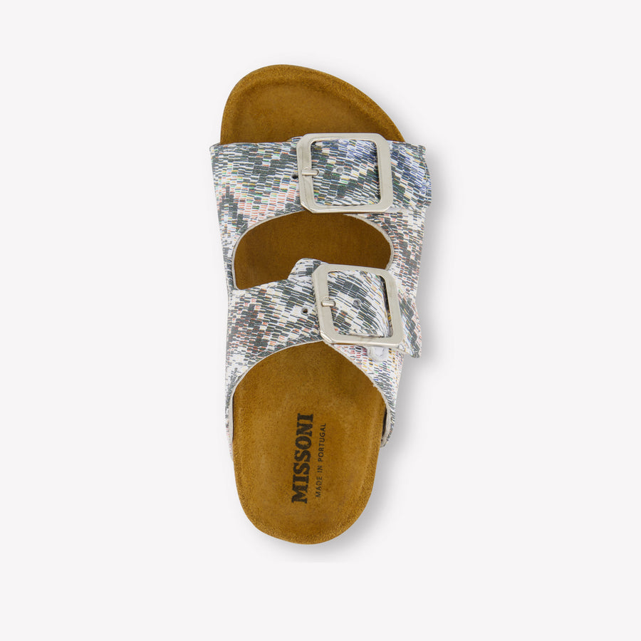 Missoni Boys Flipflops In Olive Green