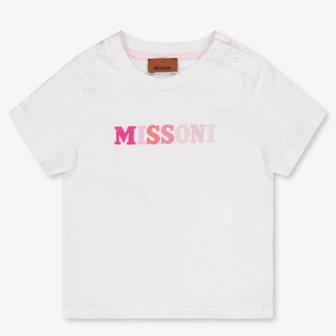 Missoni Baby Girls T-Shirt In White