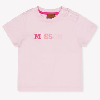 Missoni Baby Girls T-Shirt In Light Pink