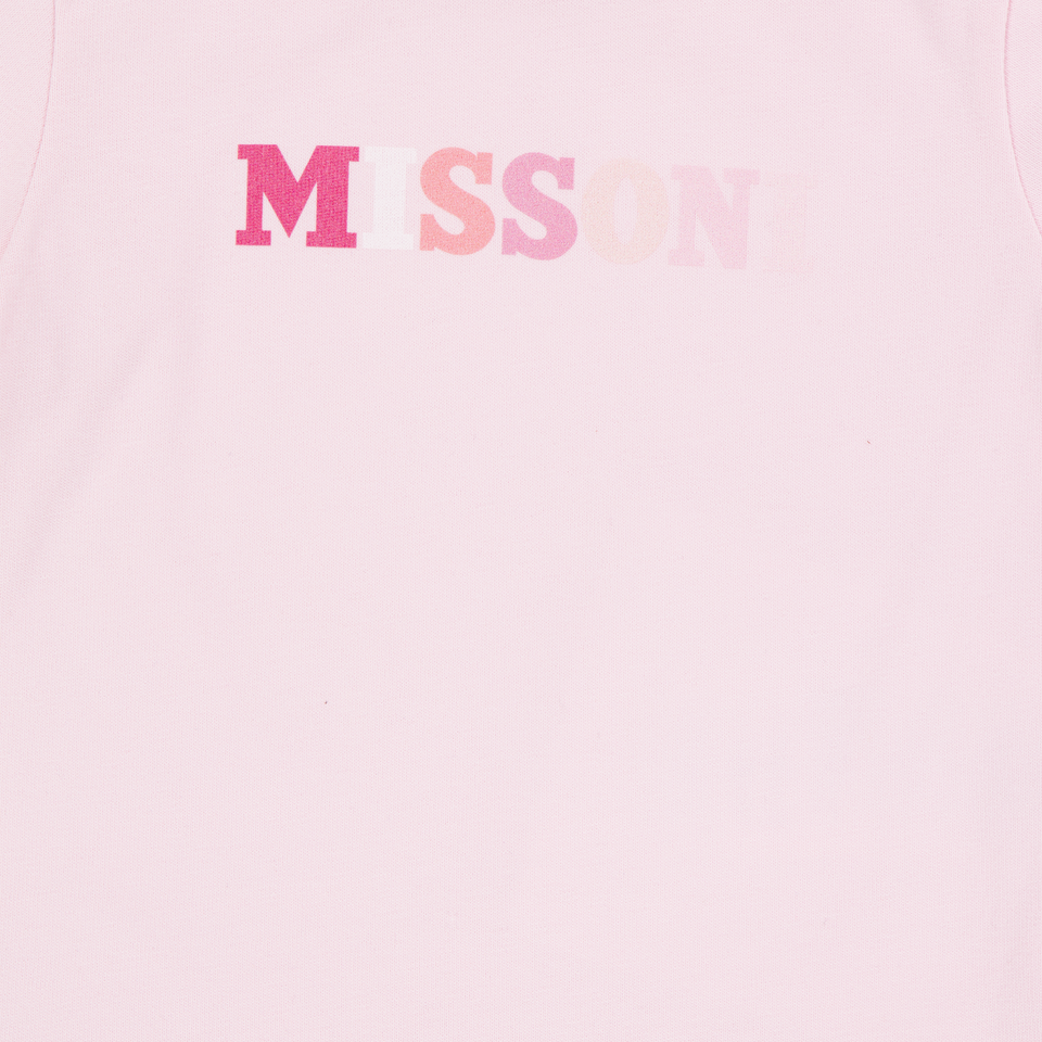 Missoni Baby Girls T-Shirt In Light Pink