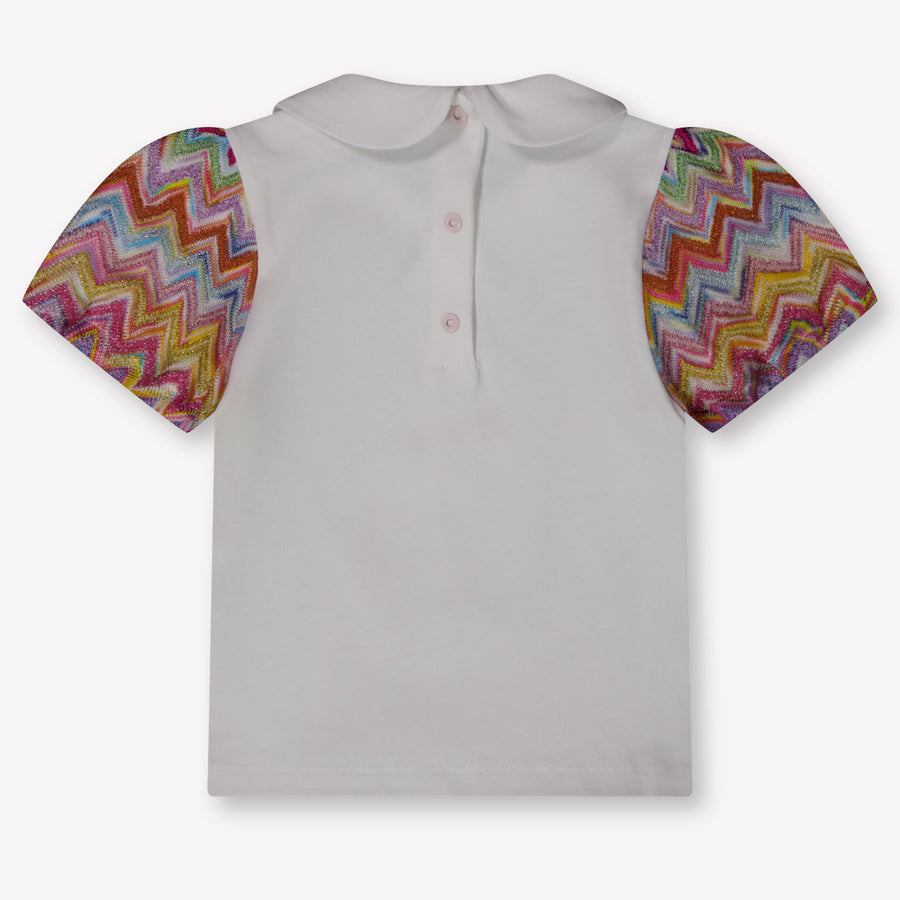 Missoni Baby Meisjes T-Shirt In Wit