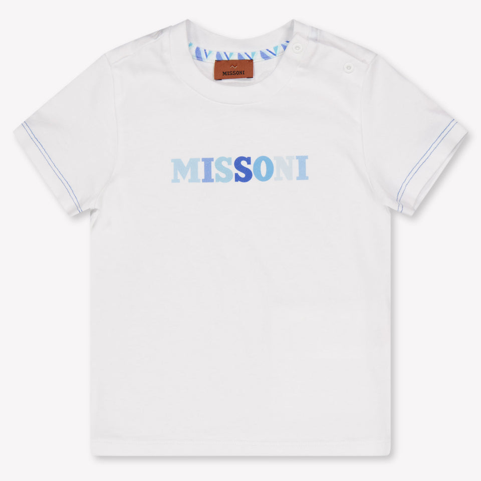 Missoni Baby Jongens T-Shirt In Wit
