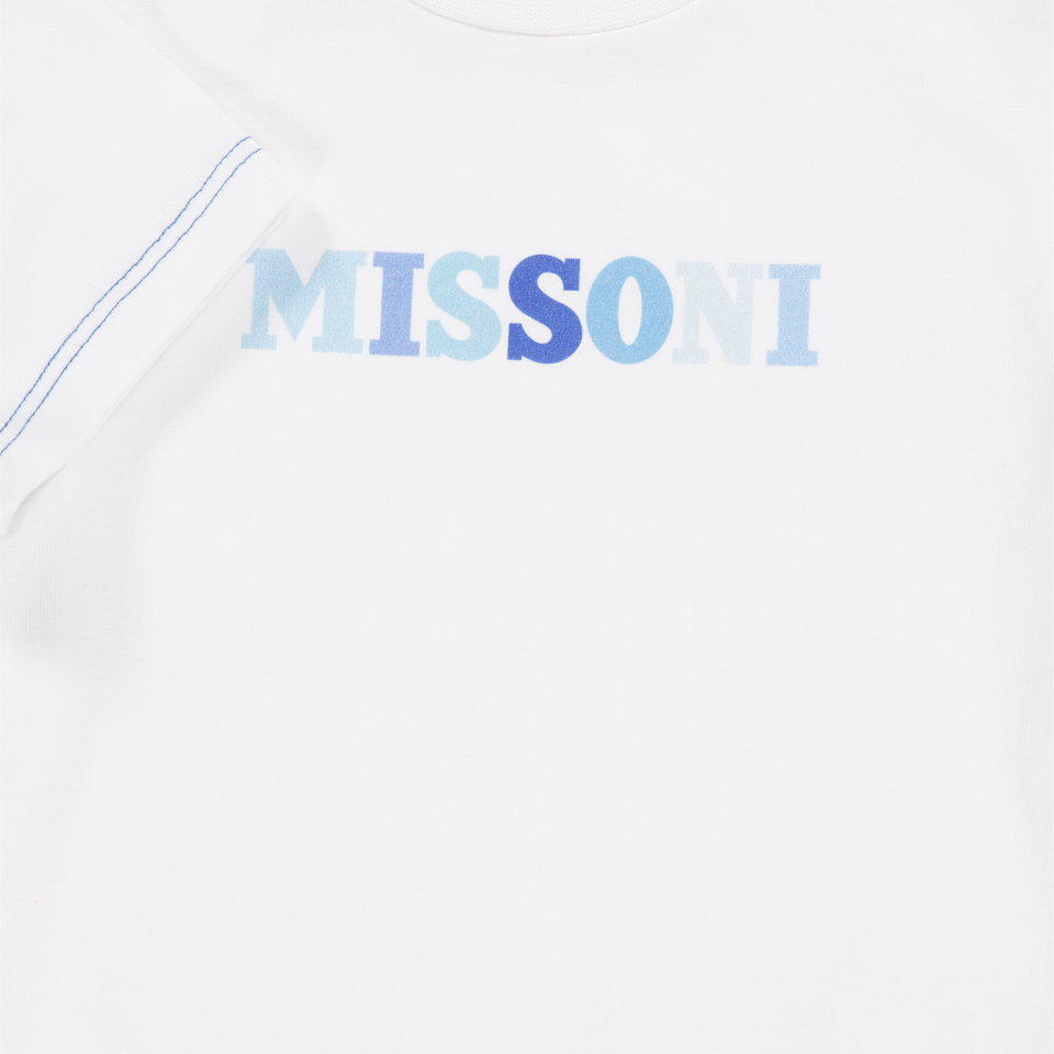 Missoni Baby Jongens T-Shirt In Wit
