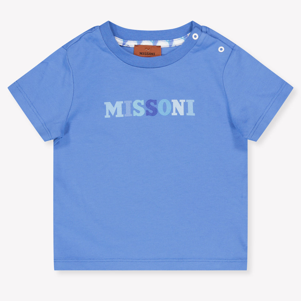Missoni Baby Boys T-Shirt In Blue