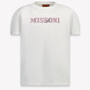 Missoni Kinder Meisjes T-Shirt In Wit