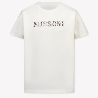 Missoni Kids Boys T-Shirt In OffWhite