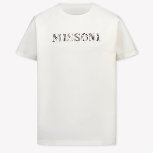 Missoni Kids Boys T-Shirt In OffWhite