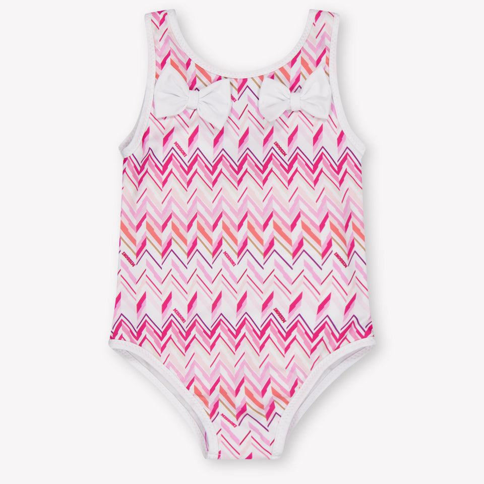 Missoni Baby Girls Swimwear In Pink