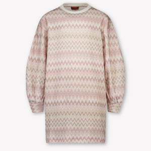 Missoni Kids Girls Dress In Light Pink