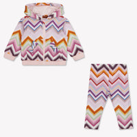 Missoni Baby Girls Cardigan In Light Pink