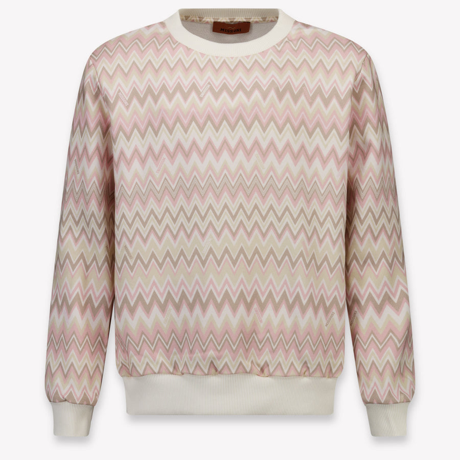Missoni Girls Sweater in Light Pink