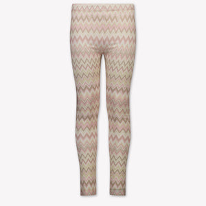 Missoni Kids Girls Leggings In Light Pink