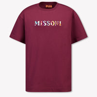 Missoni Kinder Meisjes T-Shirt In Bordeaux