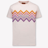 Missoni Kids Girls T-Shirt In Light Pink