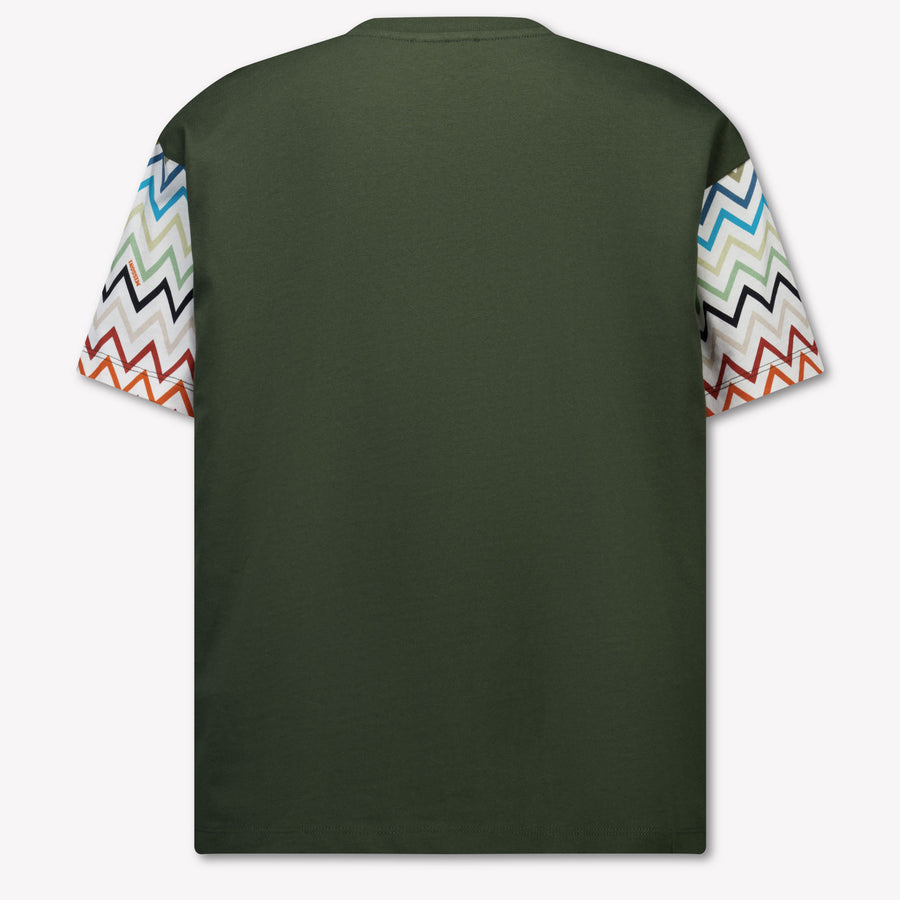 Missoni Kinder Jongens T-Shirt In Donker Groen