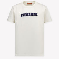 Missoni Kinder Jongens T-Shirt In Off White