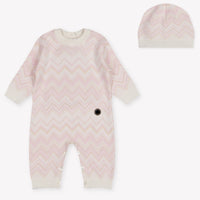 Missoni Baby Girls Playsuit In Light Pink