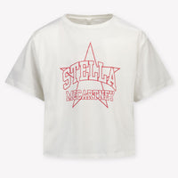 Stella McCartney Kinder Meisjes T-Shirt In Wit