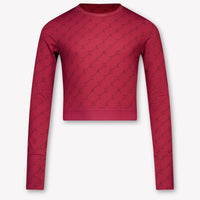 Stella McCartney Kids Girls T-Shirt In Bordeaux