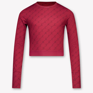 Stella McCartney Kids Girls T-Shirt In Bordeaux