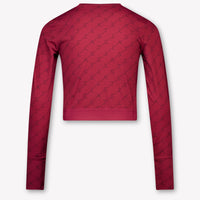 Stella McCartney Kids Girls T-Shirt In Bordeaux