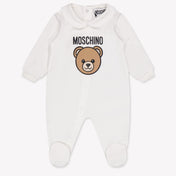 Moschino Baby Unisex Bodysuits in OffWhite