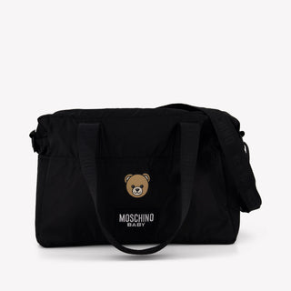 Moschino Baby Unisex Diaper Bag In Black