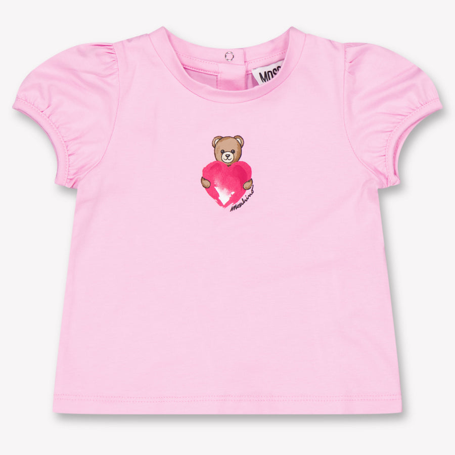 Moschino Baby Girls T-Shirt in Pink