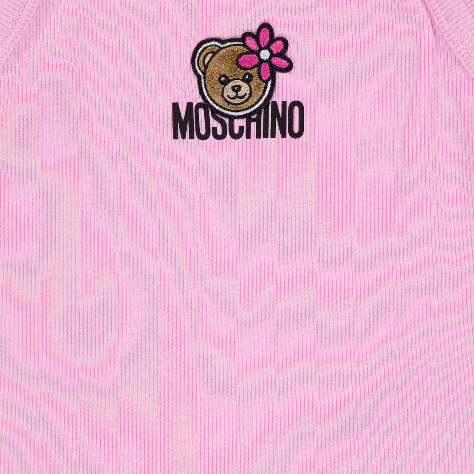 Moschino Kinder Meisjes T-Shirt In Roze