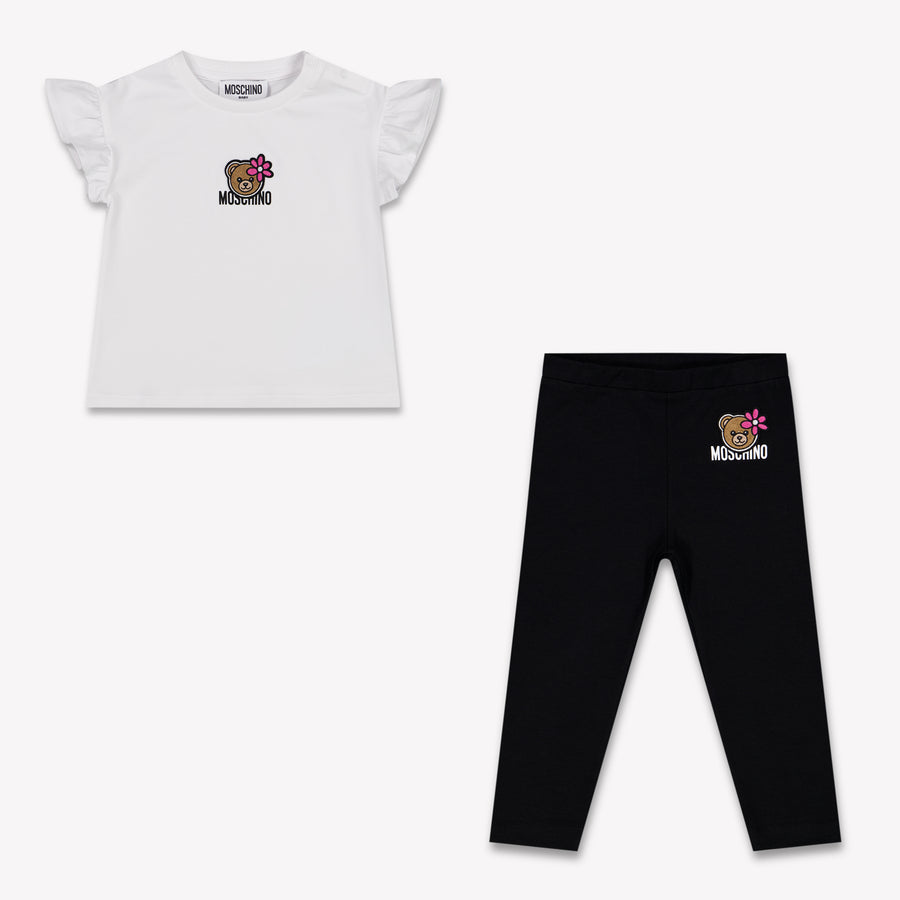 Moschino Baby Girls Set in White
