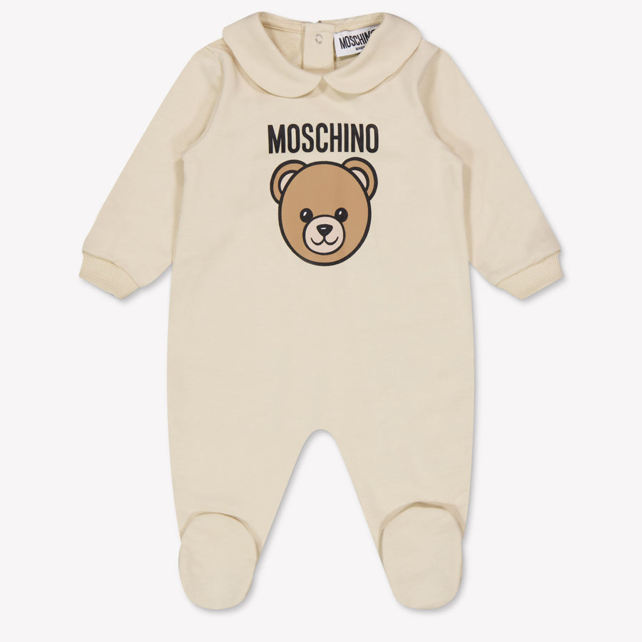 Moschino Baby Unisex Bodysuits in Beige