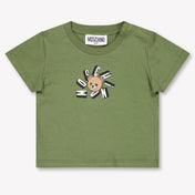 Moschino Baby Unisex T-Shirt In Army