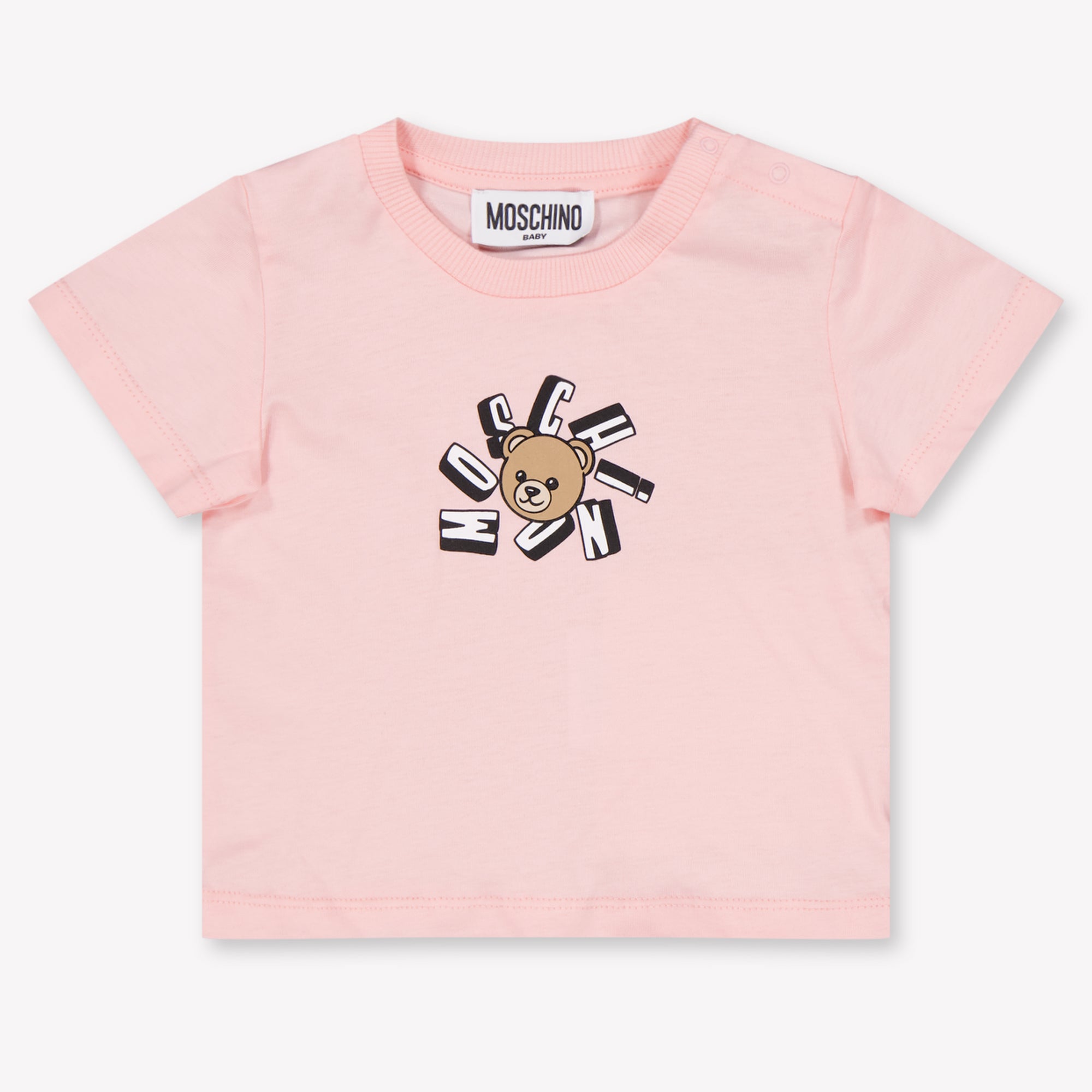 Moschino Baby Unisex T-Shirt In Light Pink